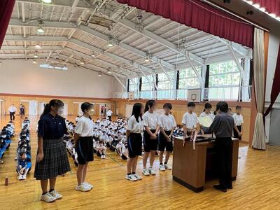 生徒会朝礼