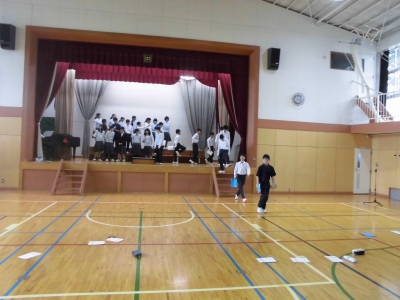 合唱コンクール朝練
