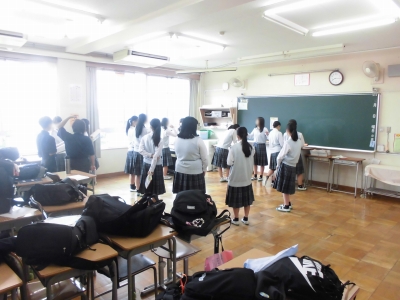 合唱コンクール朝練