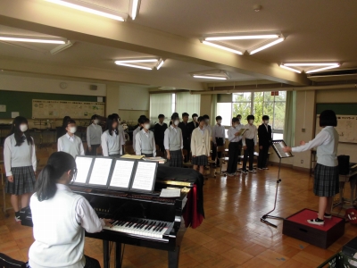 合唱コンクール朝練