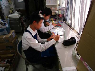 職場体験の様子