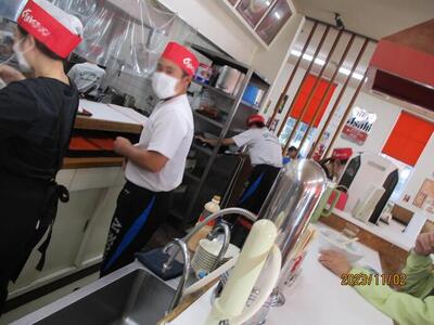 職場体験の様子