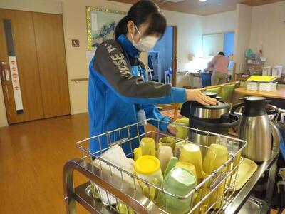 職場体験の様子