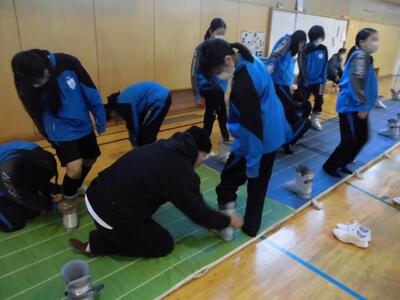 スキーウエアとブーツ