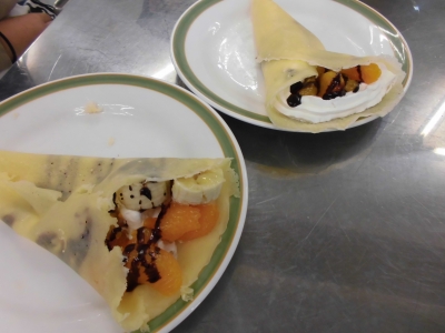 クレープづくり