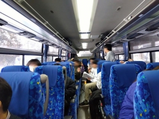 スキー移動教室1日目