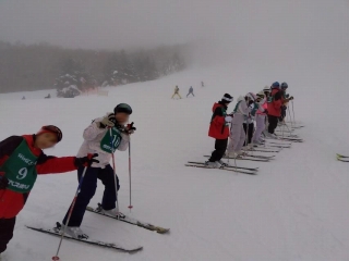 スキー移動教室1日目