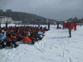 写真　スキー教室