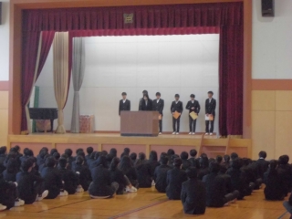 生徒会朝礼