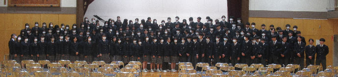 写真　卒業練習