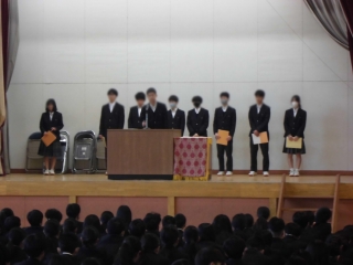 生徒会朝礼