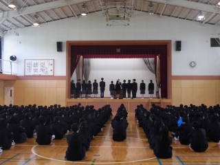 生徒会朝礼