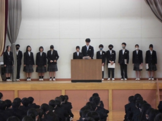 生徒会朝礼