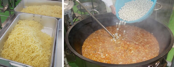 みそキムチラーメン調理写真