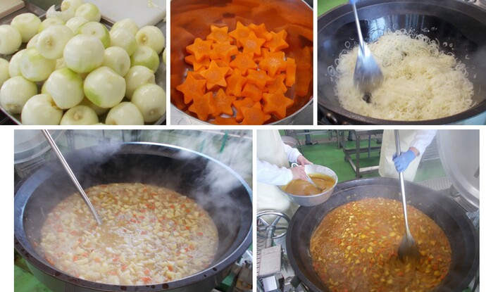 カレーライス調理写真