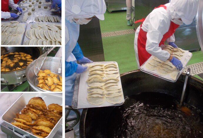 ジャンボ餃子調理写真