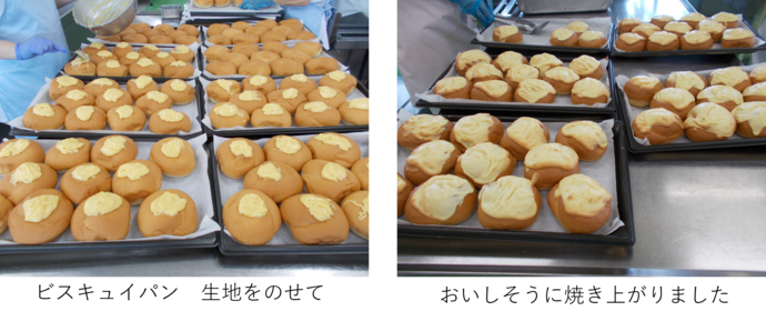 ビスキュイパン焼き上がり