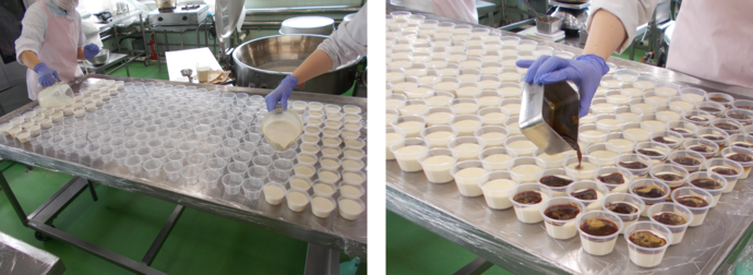 白ごまの寒天プリンの写真