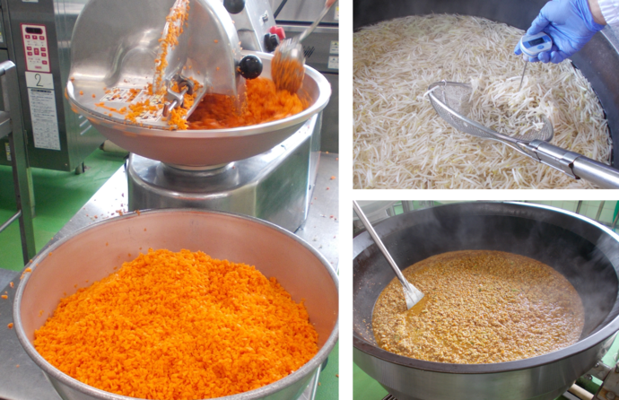 ジャージャー麺の調理写真