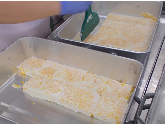 杏仁かんの調理写真