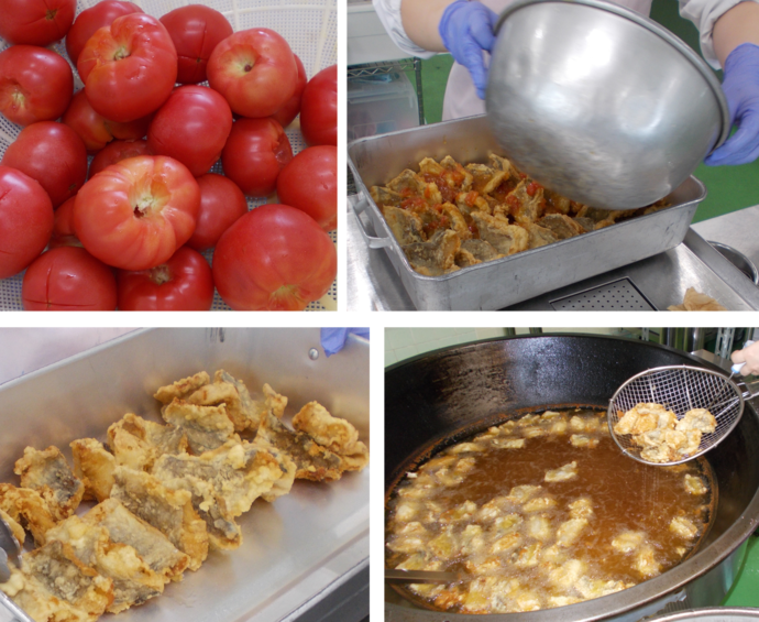 たらとラビゴッドソース調理写真