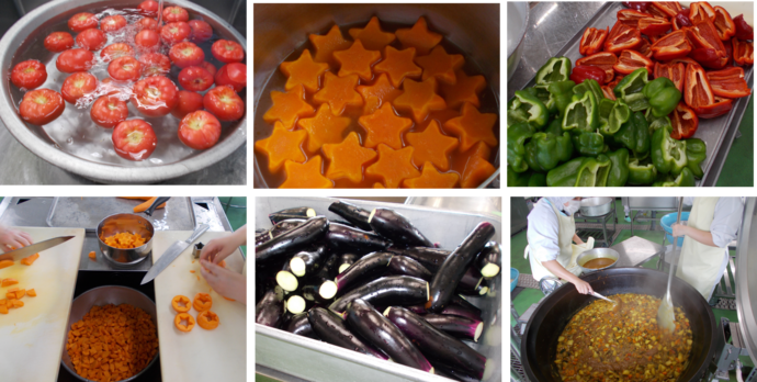 夏野菜のカレー調理写真