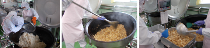 9月29日給食調理写真