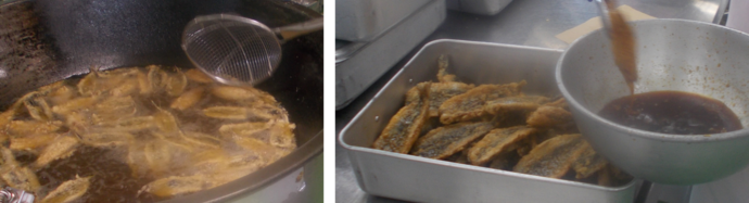 いわし調理写真