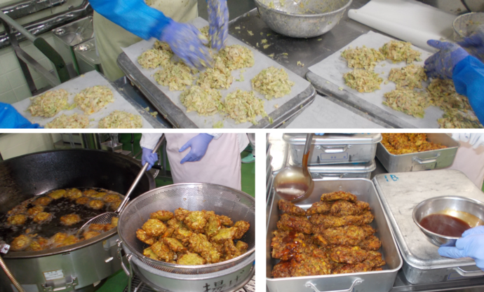 お好み揚げの調理写真