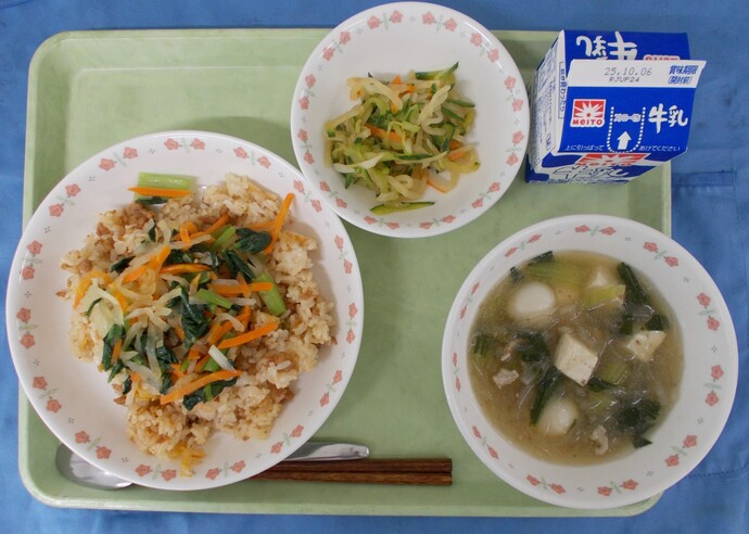 9月29日給食の調理写真