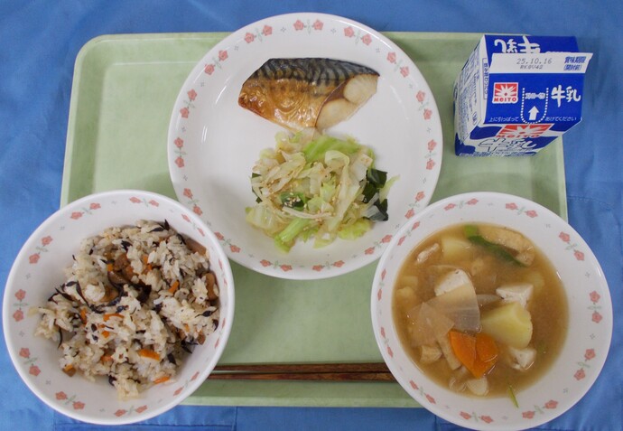 10月9日給食の写真