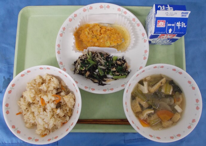 11月19日の給食写真