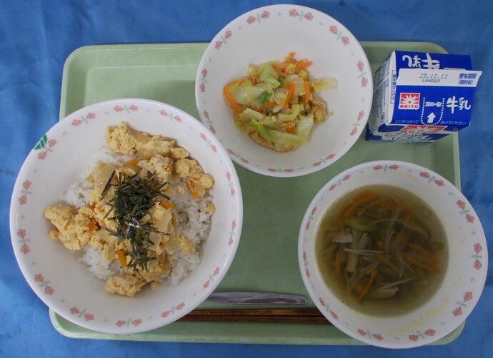 12月8日給食の写真