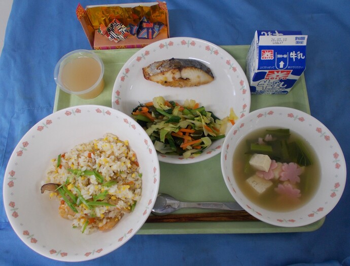 3月3日給食の写真