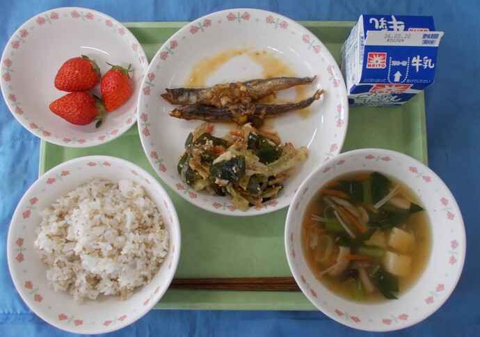 3月13日給食の写真