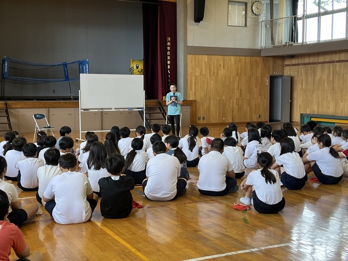 5年生「笑顔と学びの体験活動プロジェクト」マラソンの体験授業