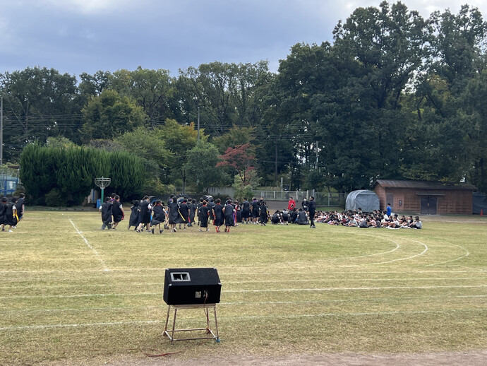 体育学習発表会リハーサル