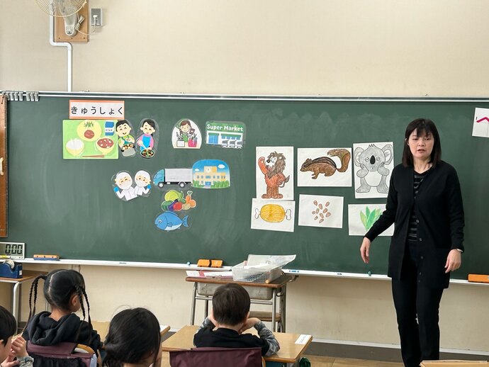 1年生初の給食その1