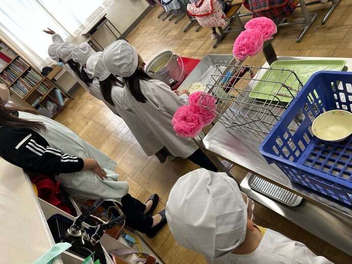 1年生初の給食その3