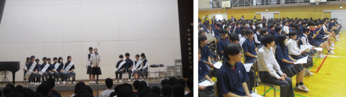 生徒会総選挙の様子