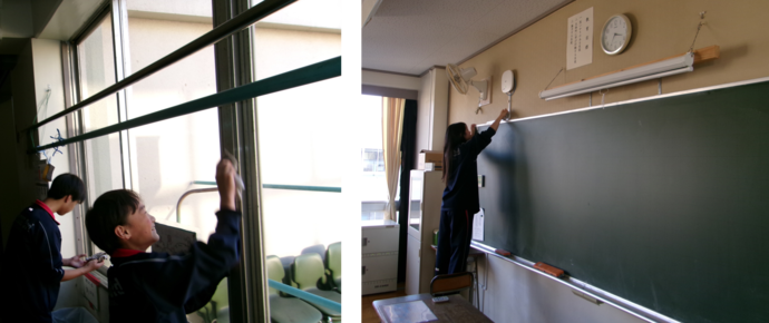 校内清掃ボランティアの写真