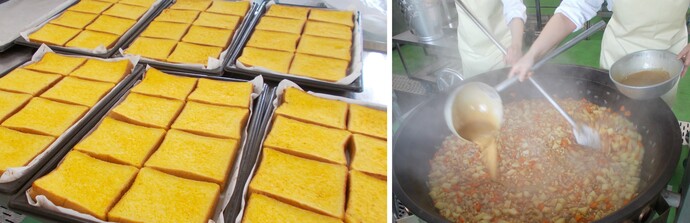 フレンチトースト調理写真