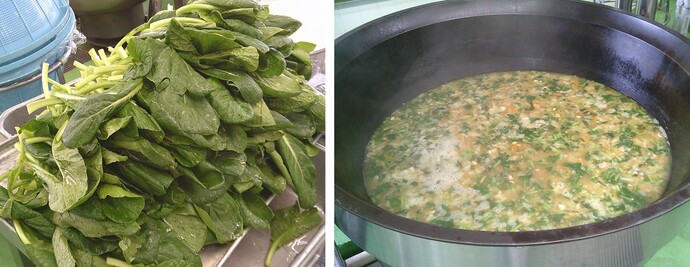 野菜スープの調理写真