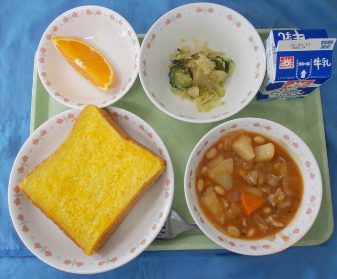 4月14日給食の写真